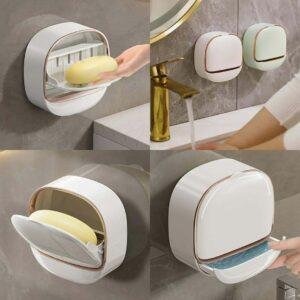 صندوق الصابون الجداري ذات تصميم أنيق